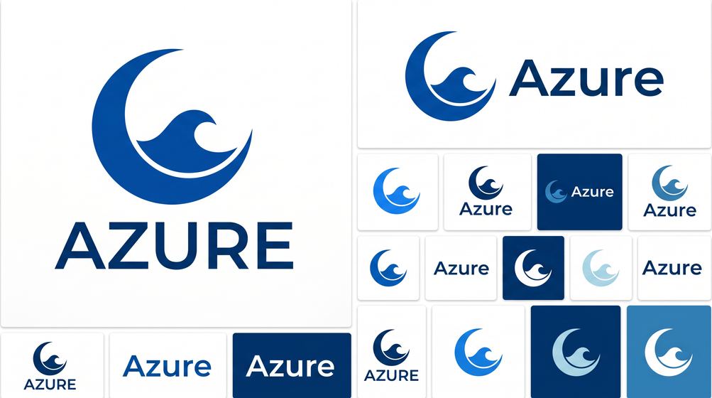 Azure logo system style sheet — made with White Line